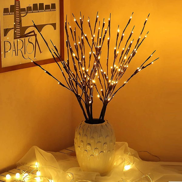Branch Lights,6 Packs Twig Light Usb Powered 8 Flashing Modes By Remote Control. Carousel 2