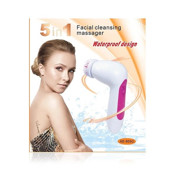 Waterproof Facial Cleansing Brush With 5 Brush Heads For Deep Cleansing, Gentle Carousel 3