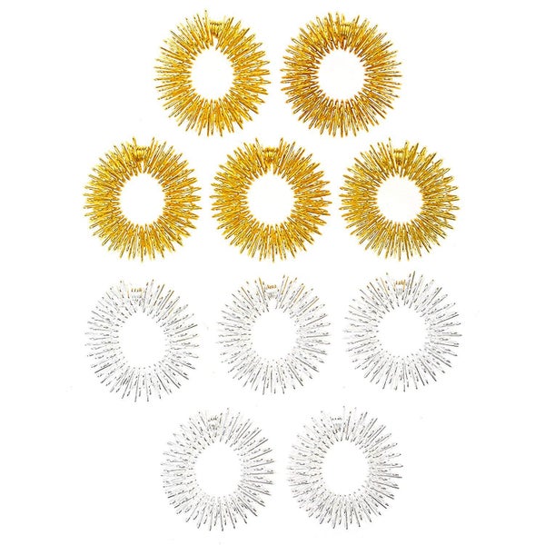 Spiky Sensory Finger Rings, Spiky Finger Ring/acupressure Ring Set Carousel 1