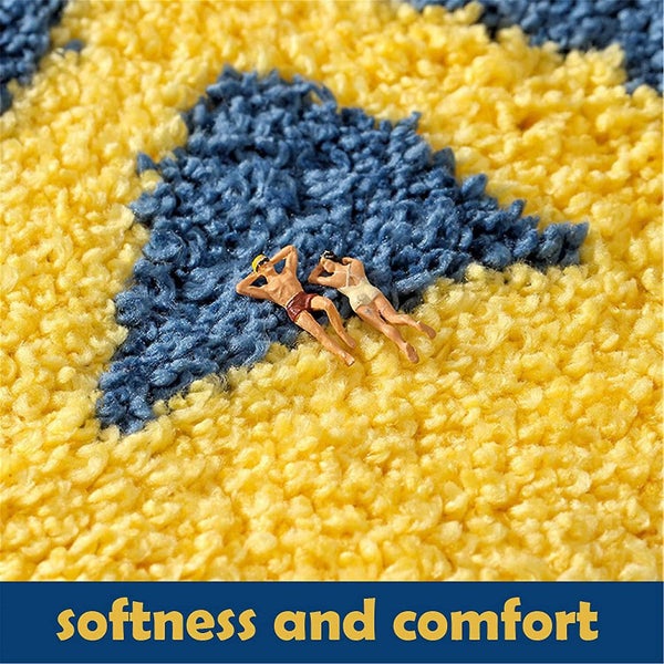 Cute Bathroom Rugs Mats,non-slip Extra Soft Microfiber Washable Water Absorbent Carousel 5