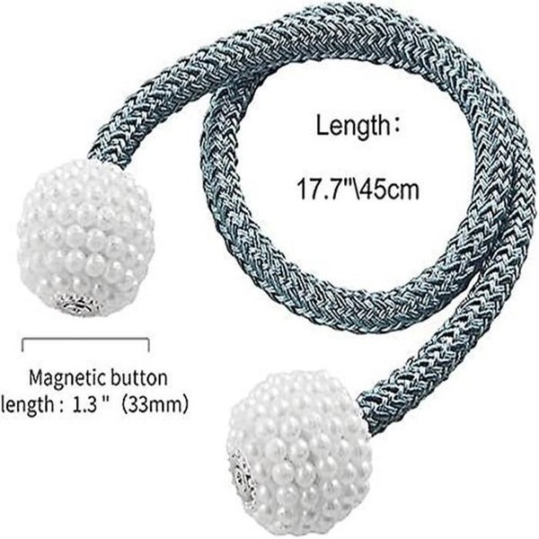 4 Pack Magnetic Curtain Tiebacks Convenient Drape Tie Backs Weave Holder For Win Carousel 2