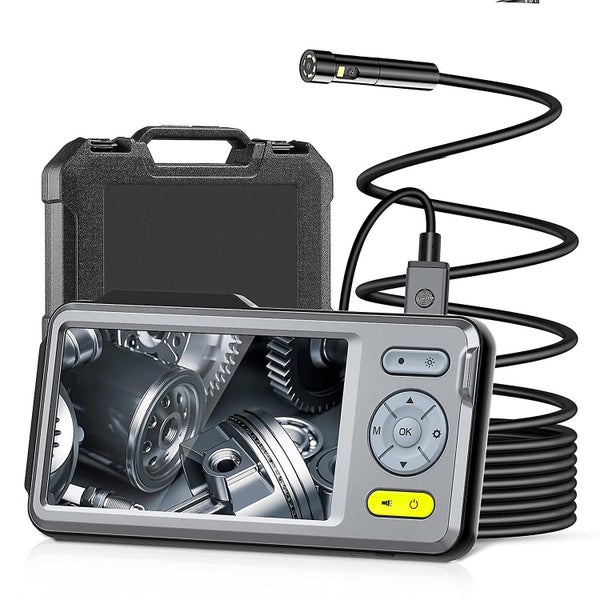 1080p Dual-lens Endoscope,borescope With 5" Ips Screen,5mm Ultra-slim Inspection Carousel 1