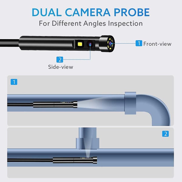 1080p Dual-lens Endoscope,borescope With 5" Ips Screen,5mm Ultra-slim Inspection Carousel 2