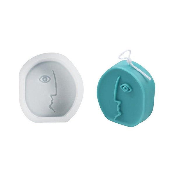 Abstract Art Human Face Candle Mold, Candle Molds For Candle Making, Silicone St Carousel 1