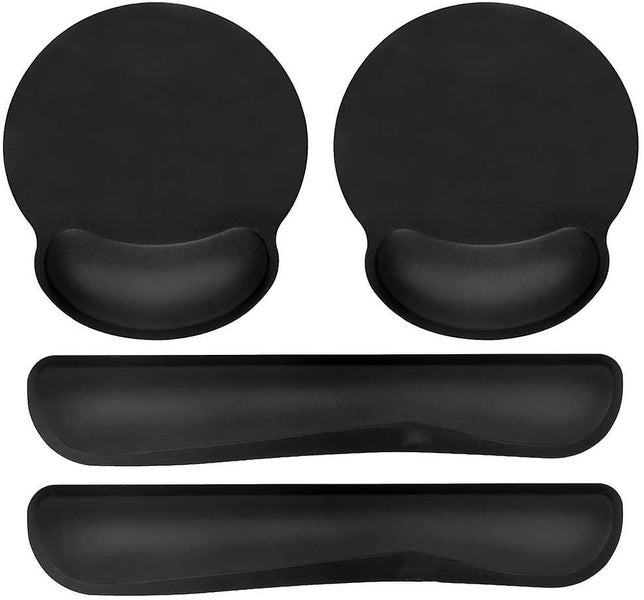 Premium Memory Foam Keyboard And Mouse Wrist Rest Pads Set- For Comfortable Typi Carousel 1