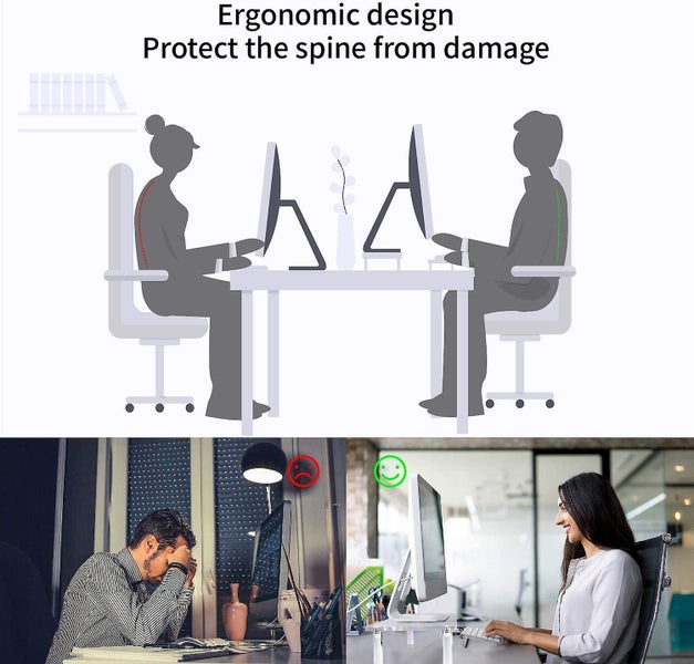 Acrylic Monitor Stand Riser, Clear Computer Stand For Laptop, Imac, Pc, Printer, Carousel 2