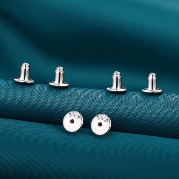 3 Pairs Of Earrings Fastened On The Back, Hypoallergenic, Secure Locking On The Carousel 2