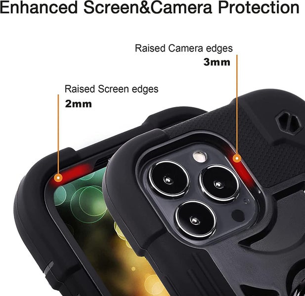 Compatible For Iphone 13 Pro Max Case With Stand, Heavy-duty Military Grade Shoc Carousel 3