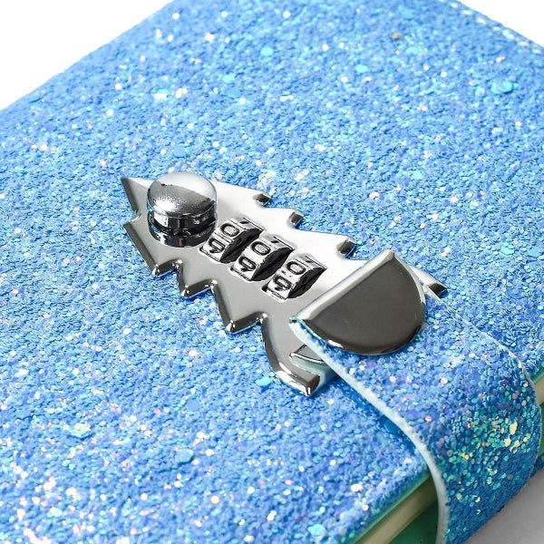 Digital Password Journal Combination Lock Diary Locking A6 Refillable Leather Jo Carousel 2