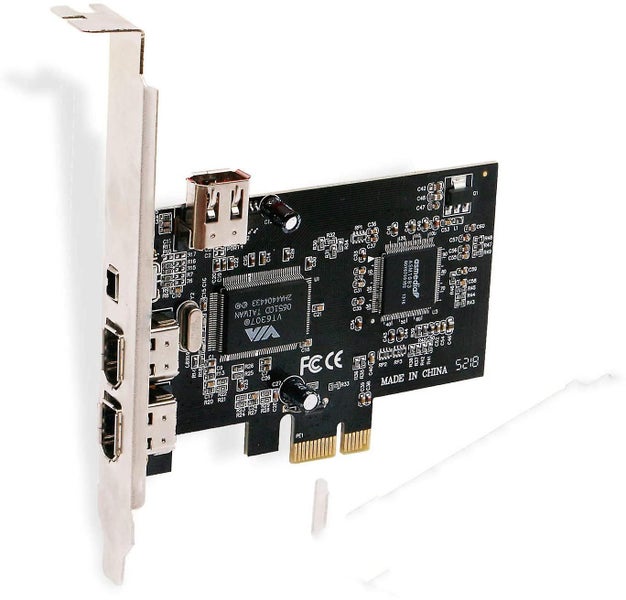 Pcie X1 To 1394 Expansion Card Pci-e 1x To 1394 Card 4-port Dv Hd Video Capture Carousel 1