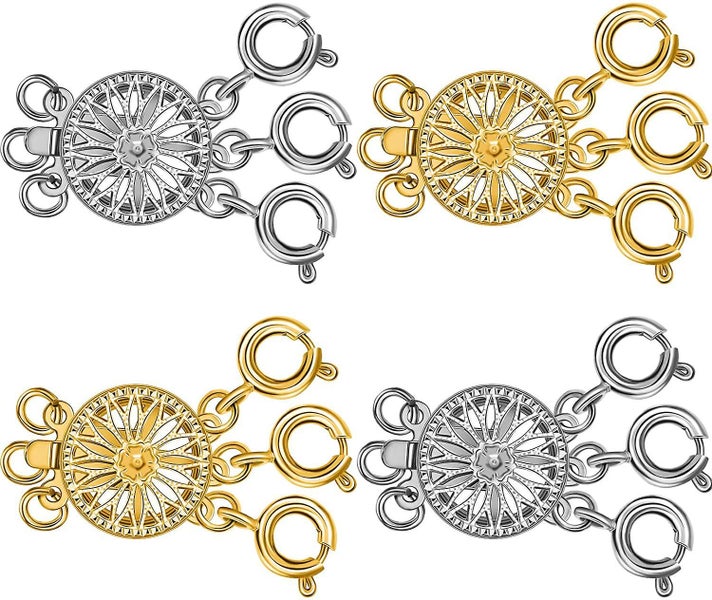 Slide Clasp Lock Necklace Layering Clasp 3 Layered Necklace Clasps Jewelry Brace Carousel 1