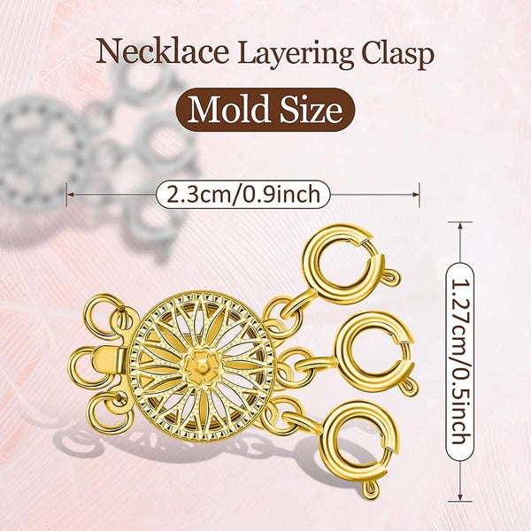 Slide Clasp Lock Necklace Layering Clasp 3 Layered Necklace Clasps Jewelry Brace Carousel 2