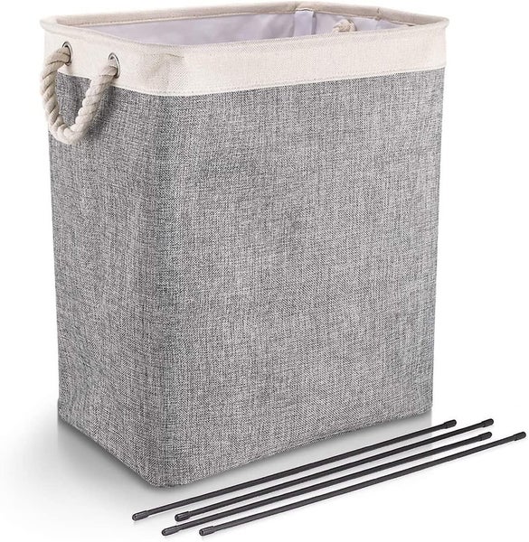 Laundry Basket With Handles 65l/78l Collapsible Linen Hampers Carousel 1