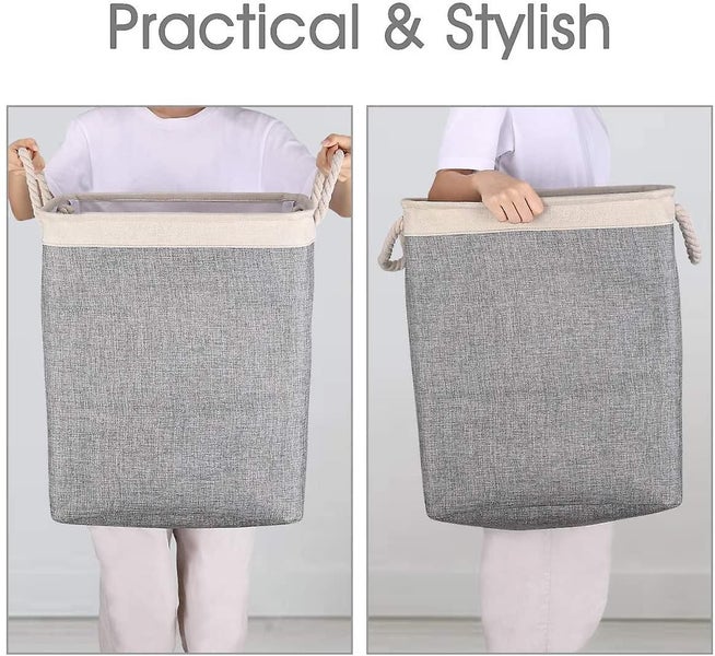 Laundry Basket With Handles 65l/78l Collapsible Linen Hampers Carousel 5