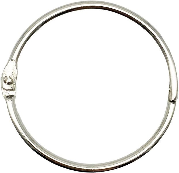2 Inch (15 Pack) Loose Leaf Binder Rings, Nickel Plated Steel Binder Rings,keych Carousel 1