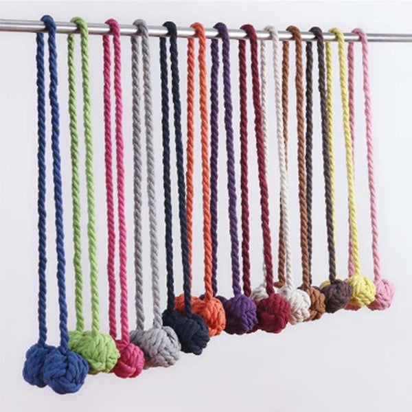 2pcs Fine Hand Tied Curtain Clip Drapery Tassels Curtain Tiebacks Carousel 4