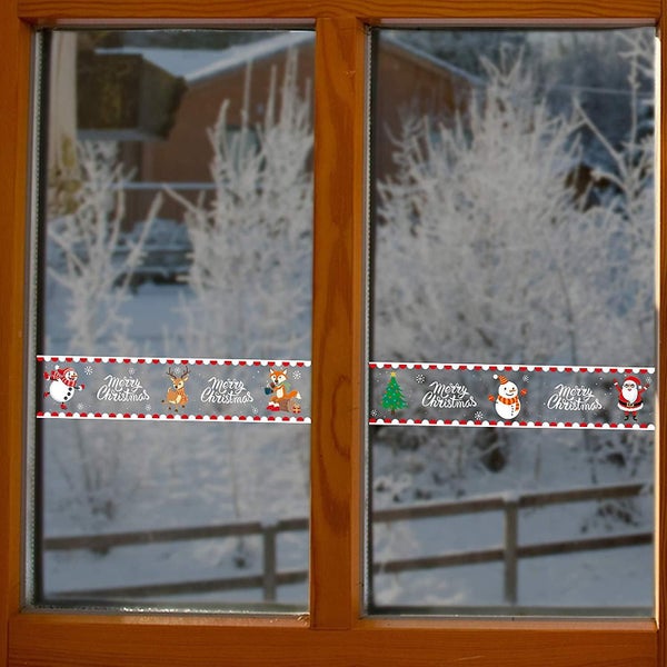 Window Stickers For Christmas Decorations, Adhesive Wall Window Clings Carousel 2