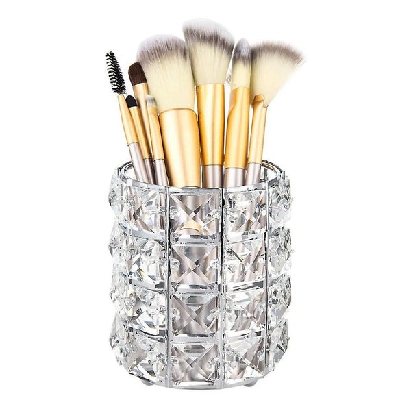 Crystal Cosmetic Display Organizer, Makeup Brush Holder And Jewelry Carousel 2