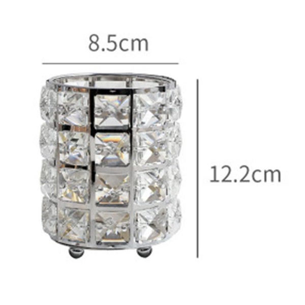 Crystal Cosmetic Display Organizer, Makeup Brush Holder And Jewelry Carousel 5