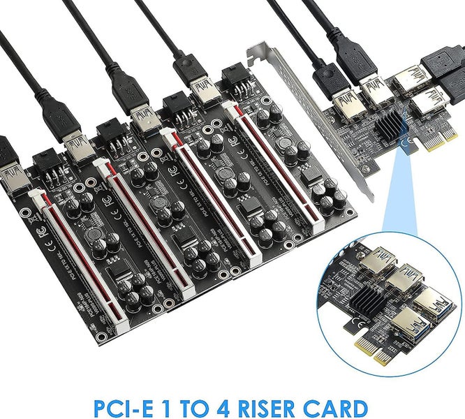 Pcie One Drag Four Usb3.0 Graphics Expansion Board Graphics External Adapter Boa Carousel 2
