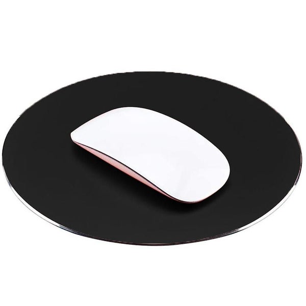 Aluminum Mouse Pad, Office Thin Hard Mouse Mat Leather Surface Double Side Preci Carousel 1
