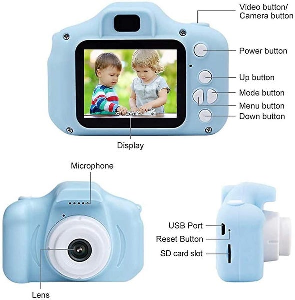 Pthtechus Kinder Kamera, Kinderkamera Digital Fotokamera Selfie Carousel 5