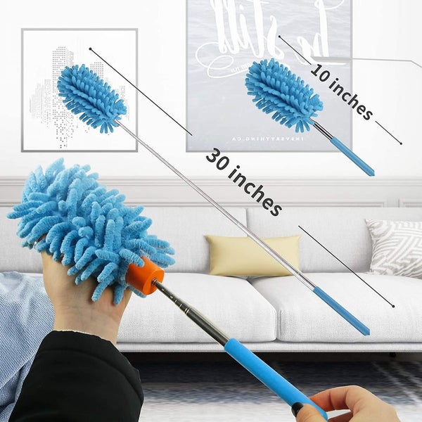 Microfiber Duster, Washable Microfiber Extendable Duster Microfiber Carousel 5