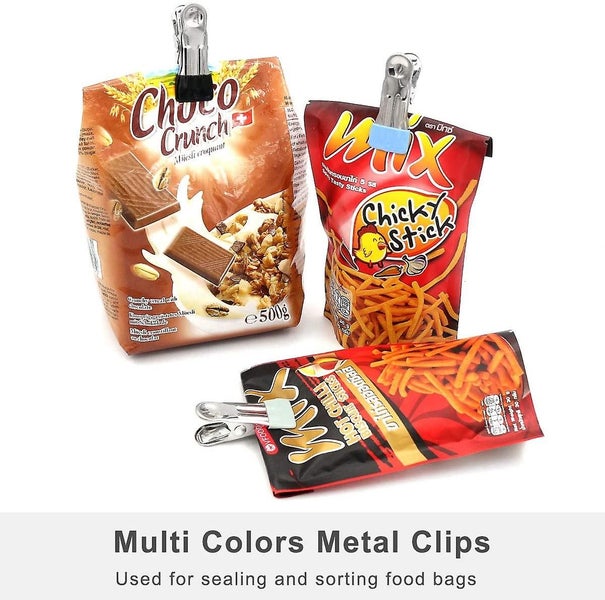 30 Pcs Colored Stainless Steel Clothes Pins Multicolor Sock Clips Carousel 5