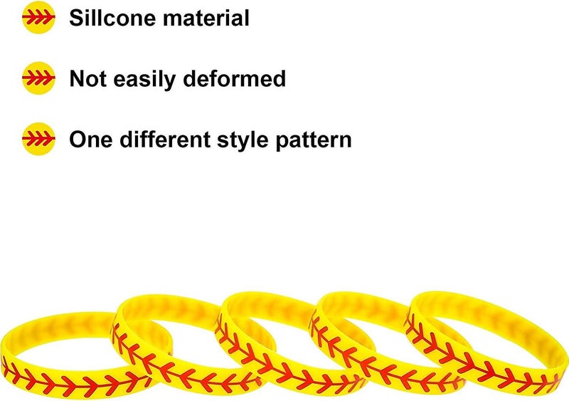 Softball Bracelet Softball Wristband Silicone Bracelet Softball Gift For Softbal Carousel 2