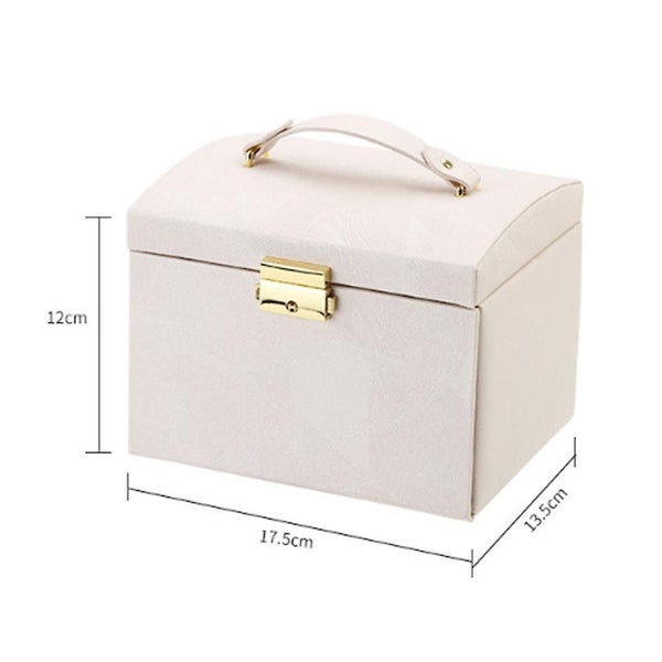 Jewelry Box, Handmade Faux Leather Storage Case Vintage Gift For Women Carousel 5