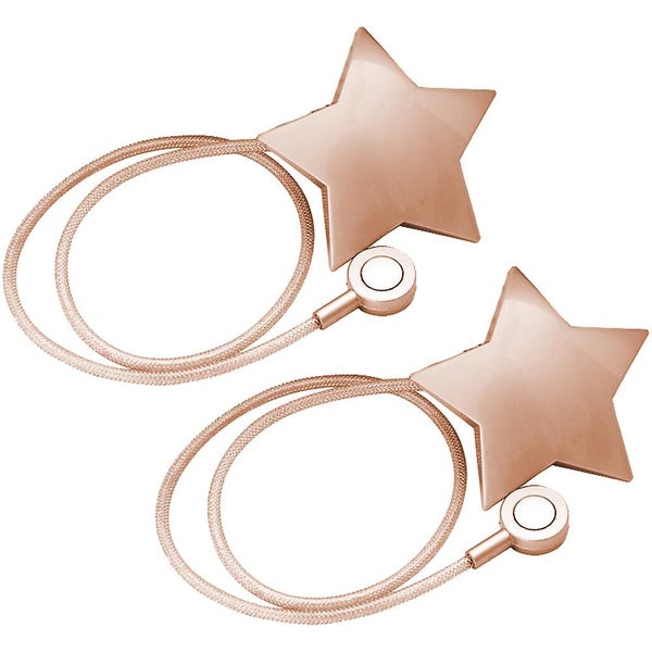 Magnetic Curtain Tiebacks Clips Decorative Rope Holdbacks, 2 Pack Carousel 2
