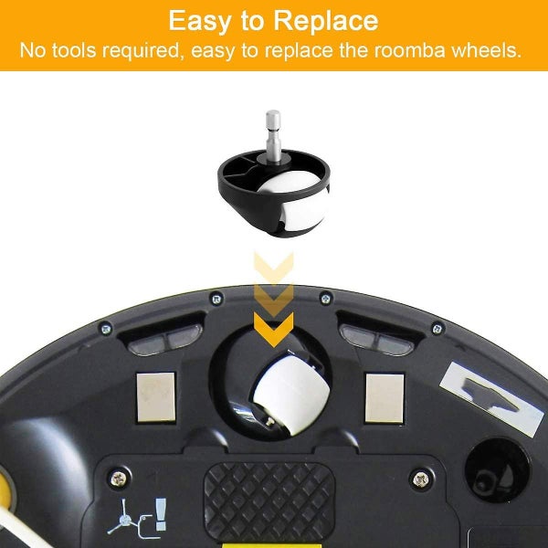 2 Pack Roue De Roulette De Remplacement Pour L'assemblage De Roulettes Pour Irob Carousel 3