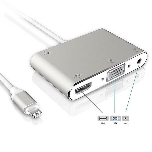 Compatible Mini Displayport To Hdmi Vga Dvi Adapter,3-in-1 Mini Dp(thunderbolt) Carousel 1