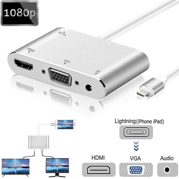 Compatible Mini Displayport To Hdmi Vga Dvi Adapter,3-in-1 Mini Dp(thunderbolt) Carousel 5