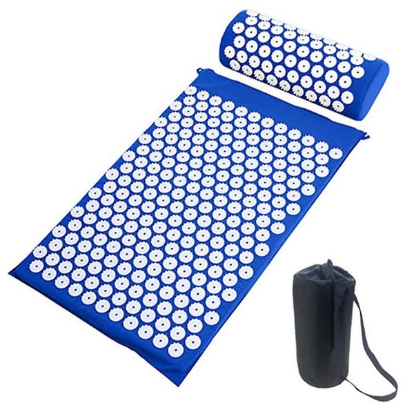 Yoga Acupressure Mat And Pillow Set With Bag, Massage Acupuncture Mat Carousel 1