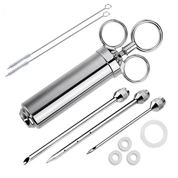 Meat Injector Syringe, Stainless Steel Marinade Flavor Injector Kit Carousel 1