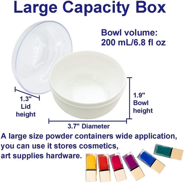 Baby Body Cosmetic Powder Puff Body Powder Puff Container Case ,white Carousel 5