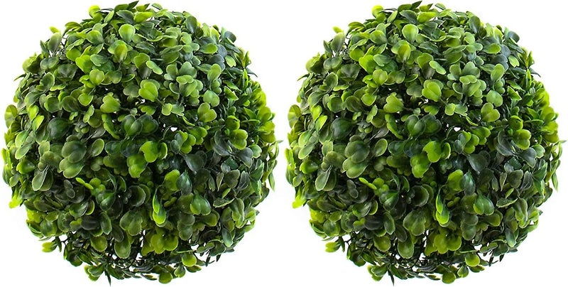 2 Pack Artificial Boxwood Topiary Plant Balls Decorative For Table Decoration Ga Carousel 1