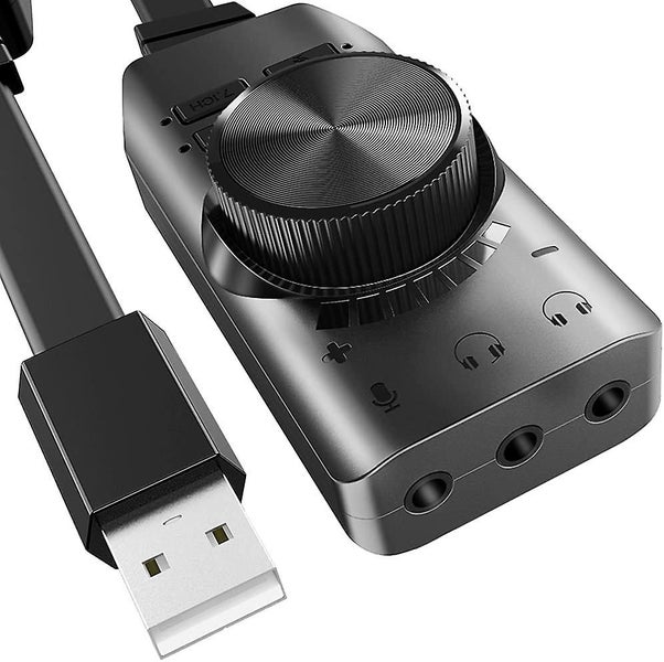 Usb Sound Card Adapter 7.1 Channel External Audio Adapter Stereo Sound Card Conv Carousel 1