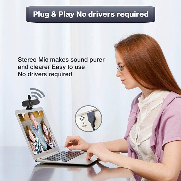 Full Hd Webcam With Microphone - 1080p Desktop Computer Webcam, Usb Webcam Plug Carousel 2