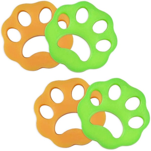 4pcs Poils Animaux Nettoyage Outil, Liumy,anti Poil Machine Laver/boule De Lava Carousel 1