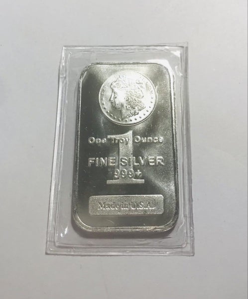 1 oz .999 Silver Bar - Morgan Dollar Design Carousel 1
