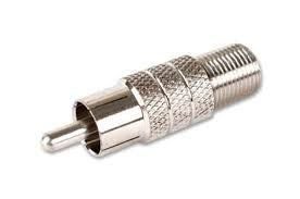 F CONNECTOR TO RCA PLUG 1PC Carousel 1