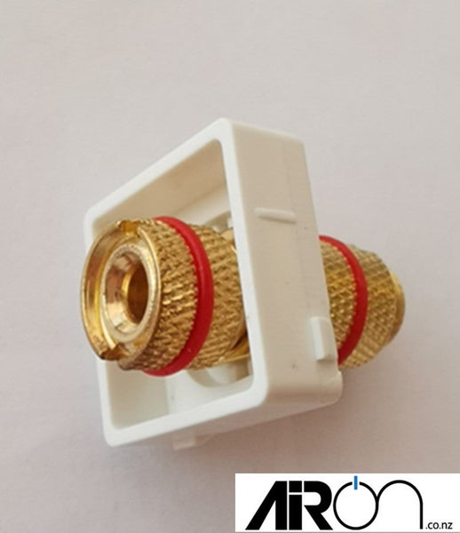 SPEAKER MODULE GOLD PLATED 12AWG RED Carousel 1