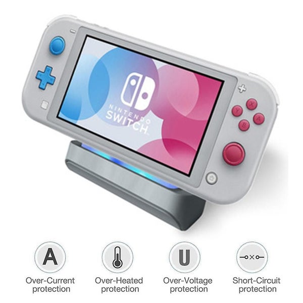 Switch Lite Charger Stand Mini Charging Display Dock Station Holder Accessories Carousel 5