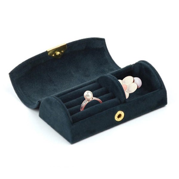 High-end Arched Jewelry Box, Travel Portable Jewelry Storage Bag Carousel 2