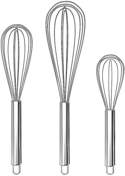 Lie Stainless Steel Egg Beater Kitchen Wisk Balloon Hand Stainless Steel Set For Carousel 1
