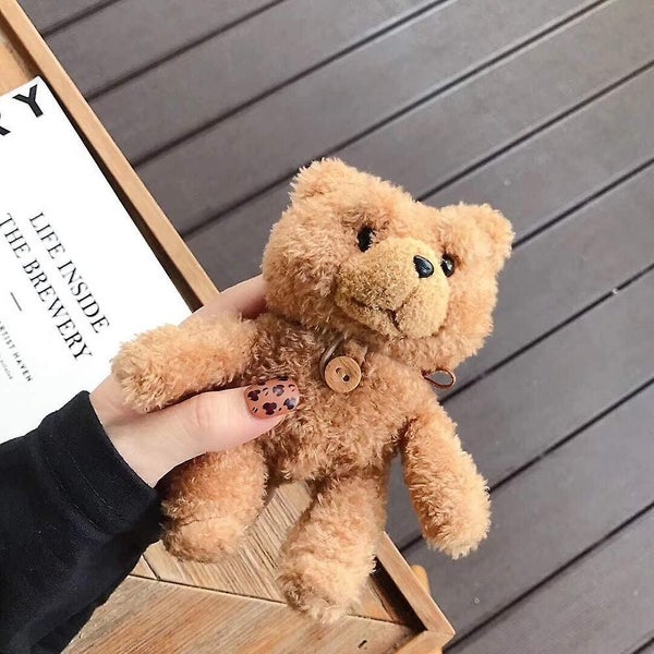 Fluffy Bear Airpods 1 & 2 Case, Cute Bear Soft Furry Kawaii Cover Case Carousel 1