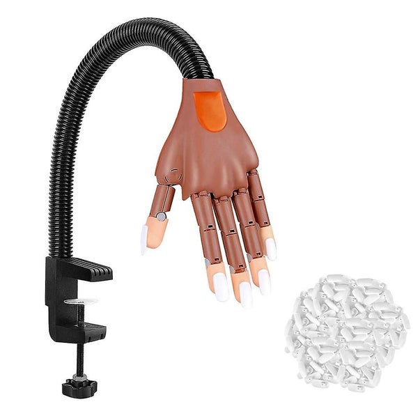 200pcs Nail Display Manicure Supply For Flexible Nail Practice Hand Carousel 4