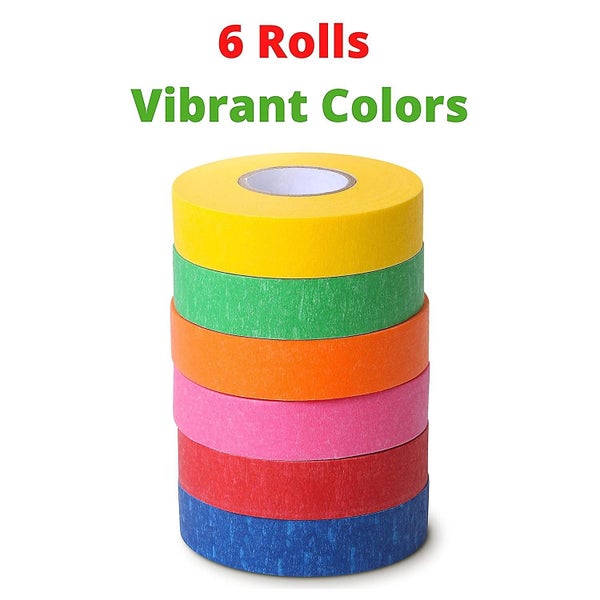 Fluorescent Cloth Tape, Coloured Adhesive Neon Gaffer Matte 6 Colors Carousel 2
